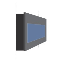 Surface Mounted electric fireplace