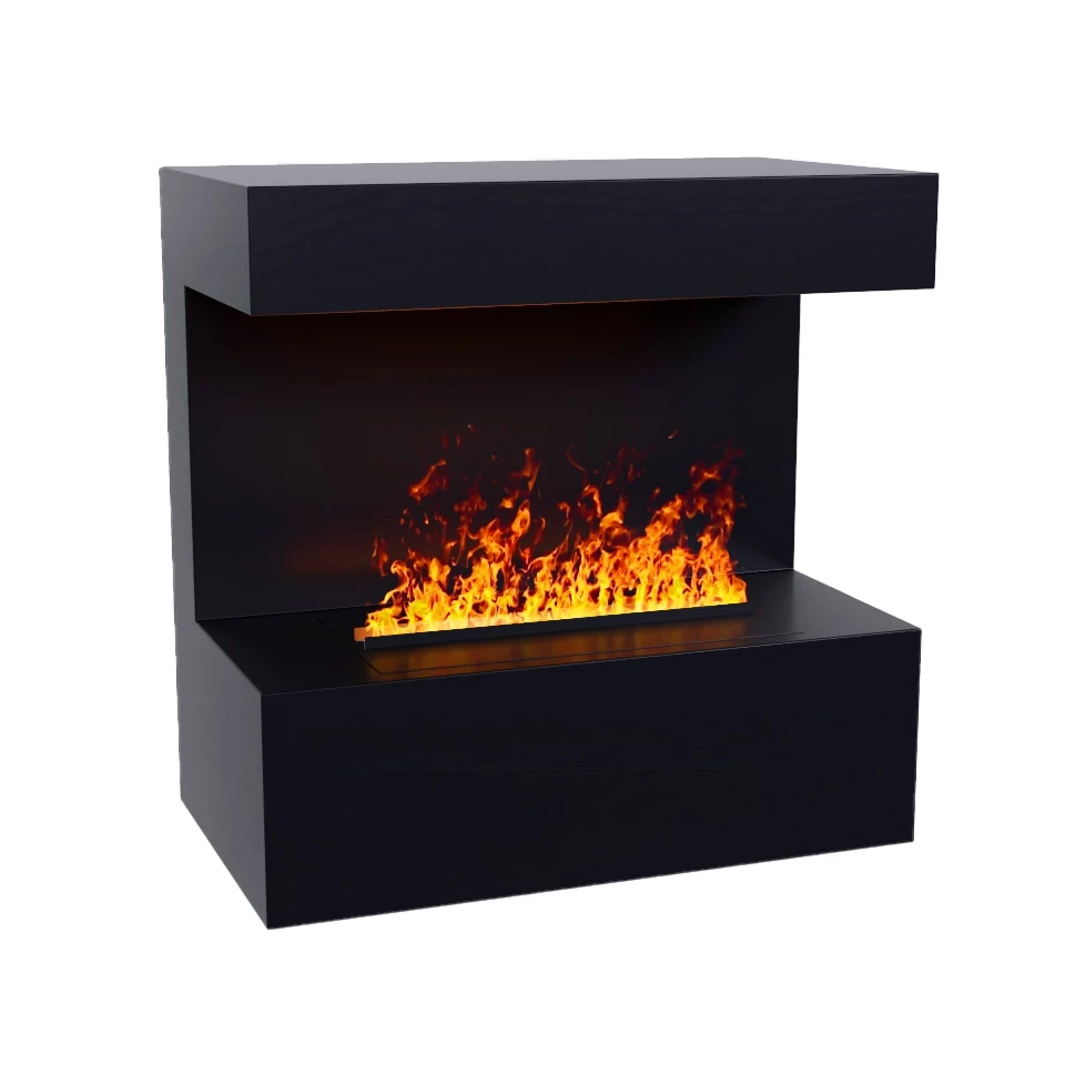Black WallMounted Optimyst Fireplace Late Buy Here