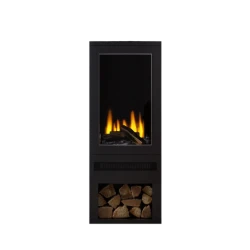 British Fires Bramshaw - Freestanding Electric Fireplace with Log Storage