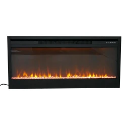 Electric built-in fireplace of 110 cm
