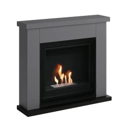Frederikshavn Beige Bioethanol Fireplace in Soft, Neutral Tones