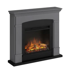 Helmi Gray Electric Fireplace