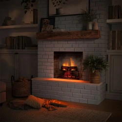 TAGU PowerFlame 2 Electric Fireplace Insert – 1-Sided insert with remote or wi-fi control