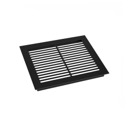 Black Ventilation Grille - Size: 25x20.5 cm - Ventilation Area: 210 cm²