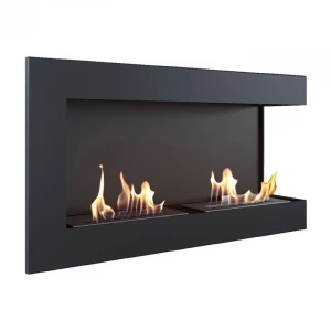 Corner bio fireplace 90 cm (right) 