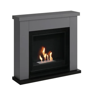 Frederikshavn Beige Bioethanol Fireplace in Soft, Neutral Tones