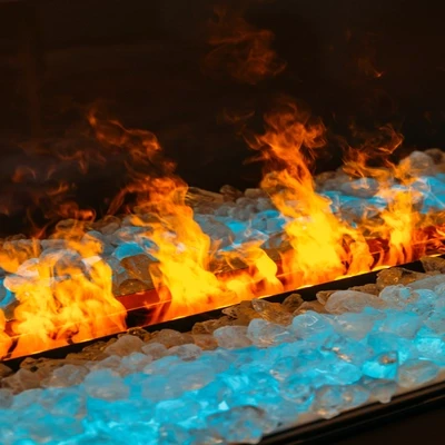 Faber e-MatriX Linear 1300-400 I Faber e-MatriX Linear 1300-400 I Wide and Narrow Water Vapour Fireplace