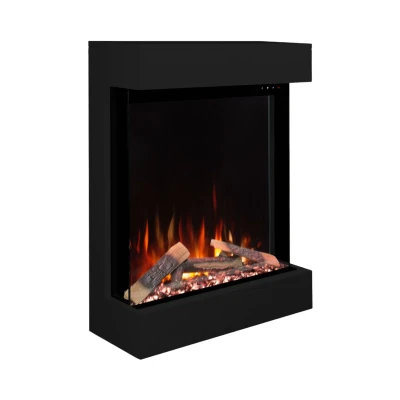 Dame 40 Black Electric Fireplace | Sleek Design & 1.5 kW Heat Output