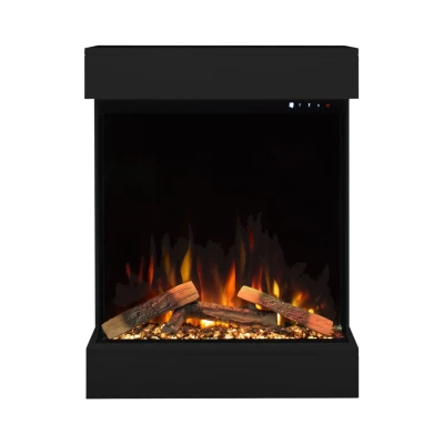 Dame 40 Black Electric Fireplace | Sleek Design & 1.5 kW Heat Output