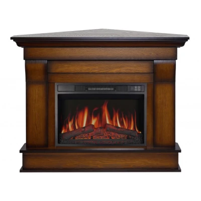 ArtiFlame Albion Corner antique oak electric fireplace suite with insert