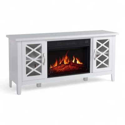 Artiflame Odessa AF23S Electric Fireplace in White 