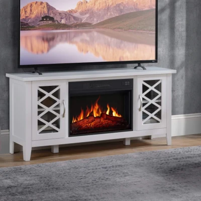 Artiflame Odessa AF23S Electric Fireplace in White 