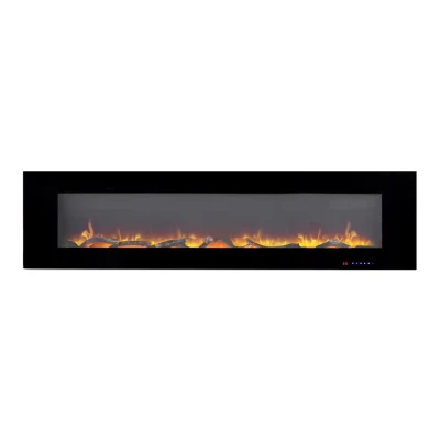 Azurite 182 cm - Wall-mounted electric fireplace from ScandiFlames Electric