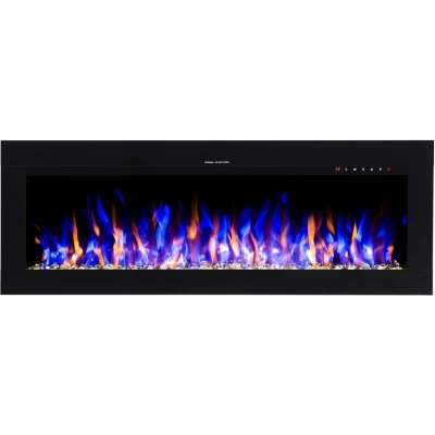 Aflamo Diamond 128 cm black wall-mounted electric fireplace