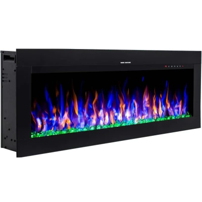 Aflamo Diamond 152 cm black wall-mounted electric fireplace