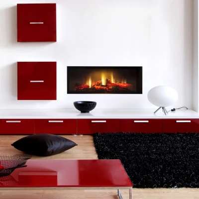 Dimplex Opti-V Single - 76 cm wide 1-sided built-in fireplace with Opti-V technology