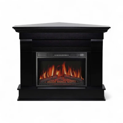 ArtiFlame Albion Corner Wenge Electric Fireplace Suite | Buy Online ArtiFlame Albion Corner electric fireplace suite in wenge finish with insert