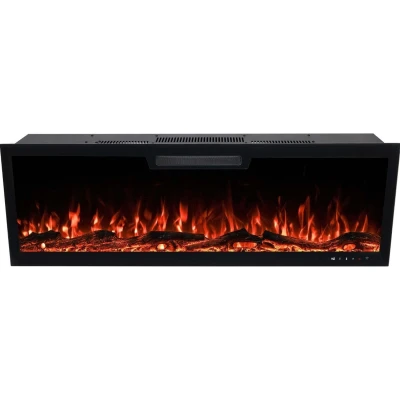 Aflamo Elite 213.3 cm black wall-mounted electric fireplace