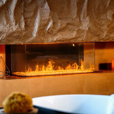 Faber e-MatriX Linear 1050-400 III Wide and Narrow Water Vapour Fireplace