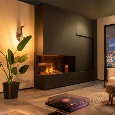 Faber e-MatriX Mood 800-650 III Three-sided Water Vapour Fireplace