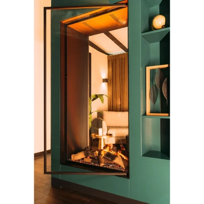 Faber e-MatriX Vertical 800-1600 ST Faber e-MatriX Vertical 800-1600 ST Extra Tall See-through Water Vapour Fireplace Insert