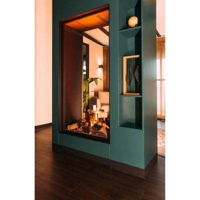 Faber e-MatriX Vertical 800-1600 ST Faber e-MatriX Vertical 800-1600 ST Extra Tall See-through Water Vapour Fireplace Insert