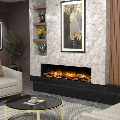Flamerite Fires E-FX 1500 - 59" Built-In Electric Fireplace