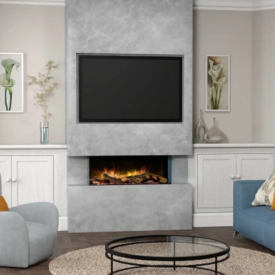 Flamerite Fires E-FX 1000 - 40" electric fireplace for wall-mounted built-in installation