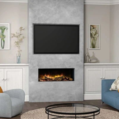 Flamerite Fires E-FX 1000 - 40" electric fireplace for wall-mounted built-in installation