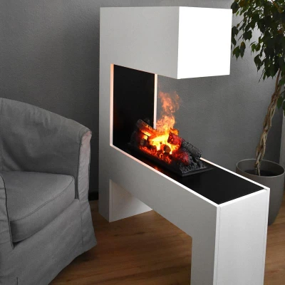 Glow Fire Mozart - OMC 600 | Freestanding Water Vapour Fireplace Glow Fire Mozart - OMC 600 | Freestanding Water Vapour Fireplace, 120 cm x 110 cm x 35 cm