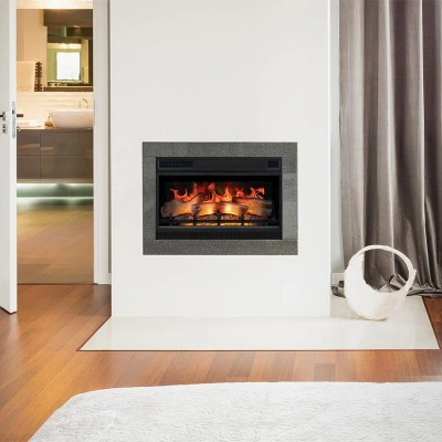 Led 3D Built-in Electric Fireplace - 87 cm