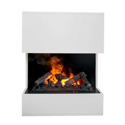 Glow Fire Kästner - OMC 600 | Freestanding Water Vapour Fireplace, 89 cm x 70 cm x 40 cm