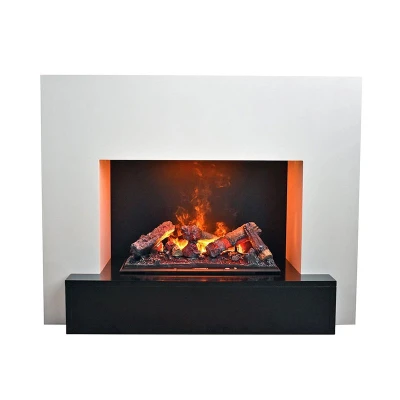 Glow Fire Hauptmann - OMC 600 | Freestanding Water Vapour Fireplace, 90 cm x 110 cm x 45 cm