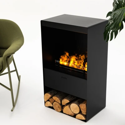 Planika Fires Steamy Water Vapour Opti-myst Fireplace in Black