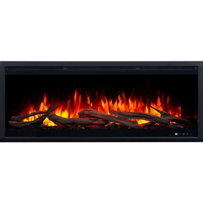 Aflamo Royal 3D 120 cm built-in electric fireplace with 3D flame and glowing embers