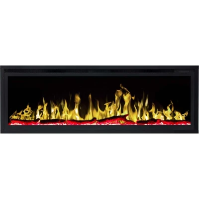 Aflamo Royal 126 cm wall-mounted electric fireplace with LED flame