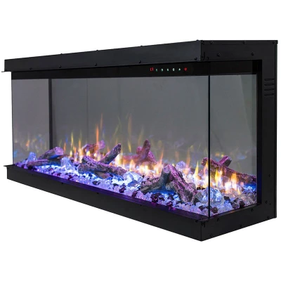 Superb 33 Electric Fireplace – Elegant LED Design, Remote Controlled, 5 Flame Colours Superb 33 Electric Fireplace – Wall-Mounted with 5 Colour Adjustable LED Flames