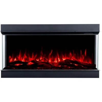 Aflamo Superb 3D 120 cm black 3-sided inset electric fireplace