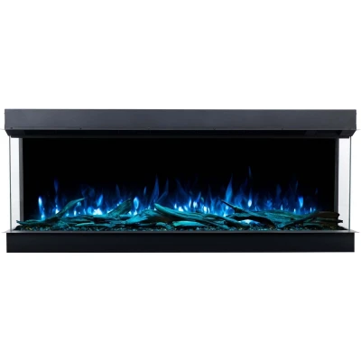 Aflamo Superb 3D 160 (163.2 cm) black 3-sided inset electric fireplace