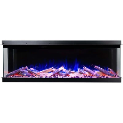 Aflamo Superb 50 black 3-sided inset electric fireplace