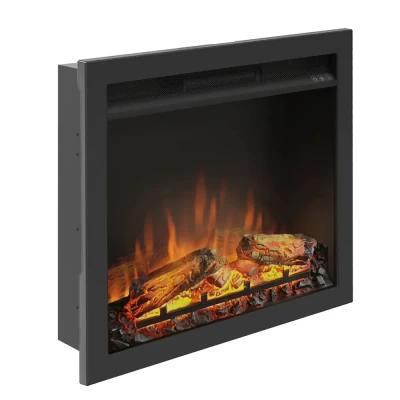 TAGU PowerFlame 1 Electric Fireplace Insert – Slim 15 cm Depth, Wall or Mantel Installation