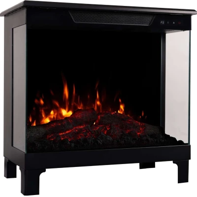 Aflamo Tower 3D 61 cm black 3-sided freestanding electric fireplace
