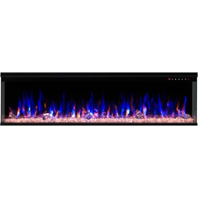 Aflamo Unique 153 cm black wall-mounted electric fireplace