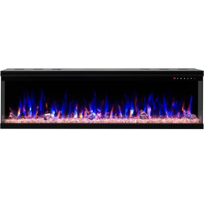 Aflamo Unique 183 cm black wall-mounted electric fireplace