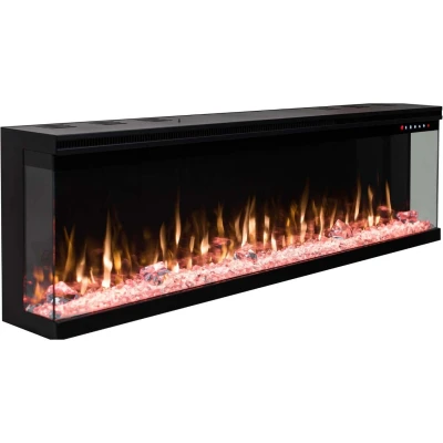 Aflamo Unique 183 cm black wall-mounted electric fireplace