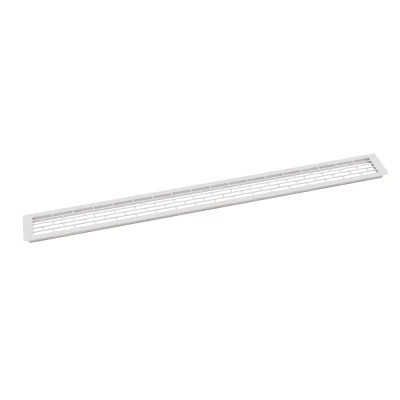 White Ventilation Grille - 100x9 cm - Ventilation Area 450 cm² White Ventilation Grille - 100x9 cm with a Ventilation Area of 450 cm²
