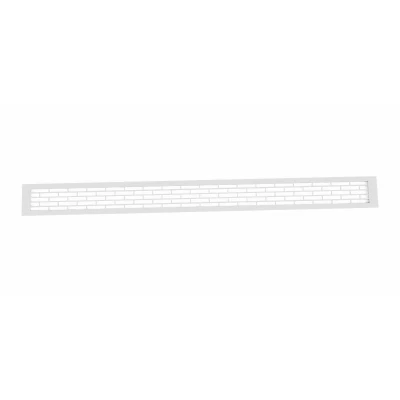 White Ventilation Grille - 100x9 cm - Ventilation Area 450 cm² White Ventilation Grille - 100x9 cm with a Ventilation Area of 450 cm²