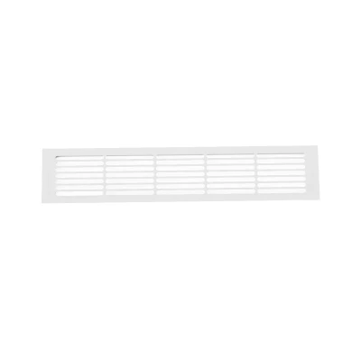 White ventilation grille - 50x10 cm - Ventilation area 214 cm² White ventilation grille - 50x10 cm with a ventilation area of 214 cm²