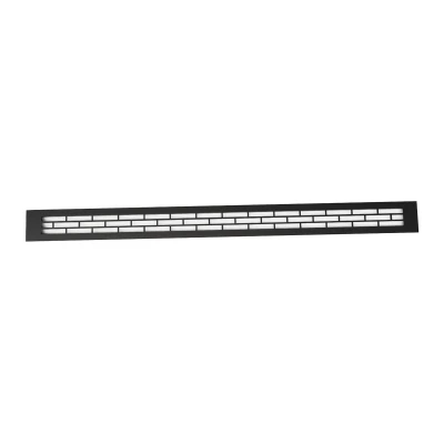 Black Ventilation Grille 80x6.5 cm - Air Opening 210 cm² Black Ventilation Grille 80x6.5 cm - Air Opening 210 cm²