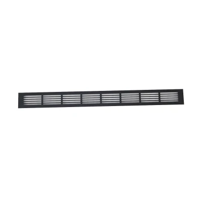 Ventilation Grille Black - 80x7.6 cm - Ventilation area of 210 cm² Ventilation Grille Black - 80x7.6 cm - 210 cm²